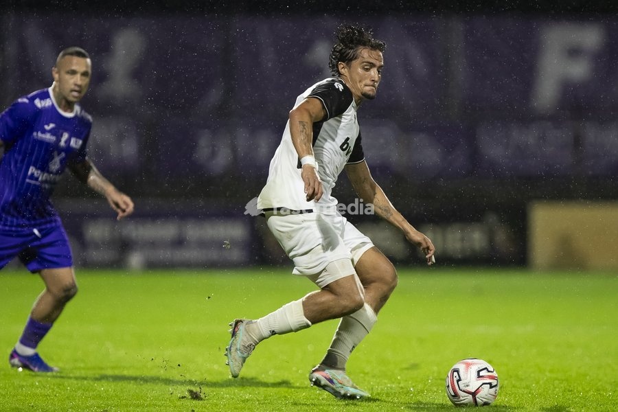 Eupen's Mathias Fixelles pictured during a soccer match between Patro Eisden Maasmechelen and KAS Eupen, Sunday 13 September 2026 in Maasmechelen, on day 5 of the 2026-2027 'Challenger Pro League' second highest division of the Belgian championship