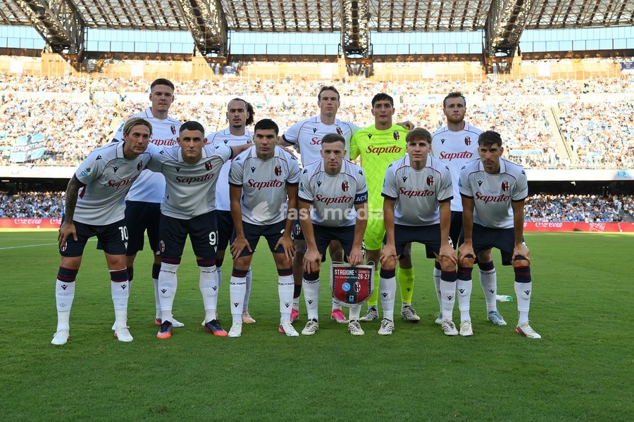 the starting line up of Bologna during the match of Serie A Enilive Football Match between Napoli vs Bologna at the Maradona Stadium on 13 September 2026 in Napoli, Bologna. Napoli-Bologna 1-1