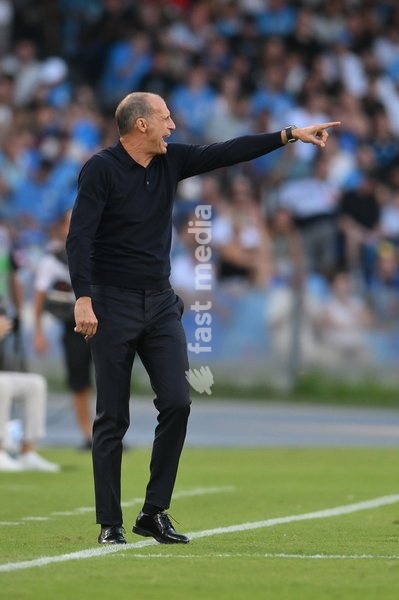 Massimiliano Allegri head coach of Napoli during the match of Serie A Enilive Football Match between Napoli vs Bologna at the Maradona Stadium on 13 September 2026 in Napoli, Bologna. Napoli-Bologna 1-1