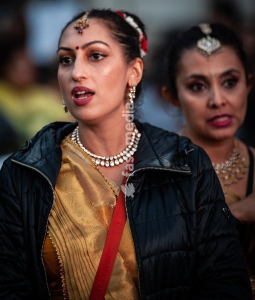 Ganga Aarti on the Thames Greenwich London UK