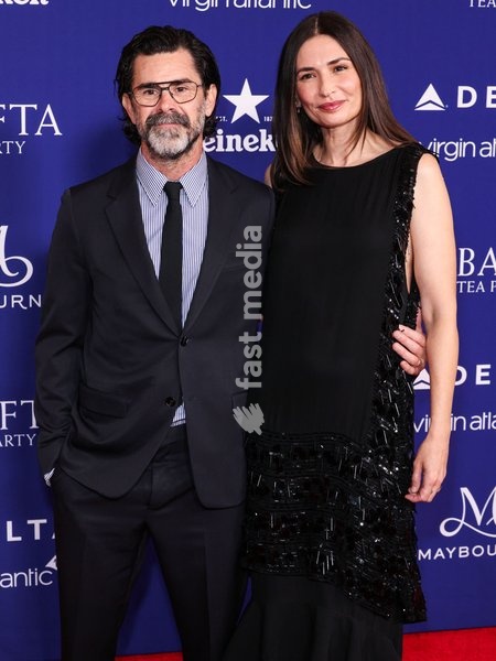 BEVERLY HILLS, LOS ANGELES, CALIFORNIA, USA - SEPTEMBER 13: Chad Hamilton and Karolina Wydra arrive at the 2026 BAFTA (British Academy of Film and Television Arts) TV Tea Party presented by Delta Air Lines and Virgin Atlantic and sponsored by Maison Perrier held at The Maybourne Beverly Hills on…
