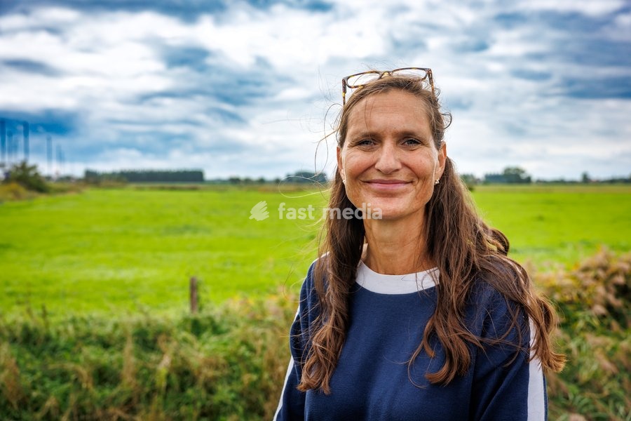 Elia's Valerie Dalozea pictured during a press visit as operator Elia started the first phase of work on the Ventilus project, Monday 14 September 2026 in Zuienkerke. Ventilus is the new high-voltage power line of Elia in West Flanders, to transport the electricity generated by the new offshore…