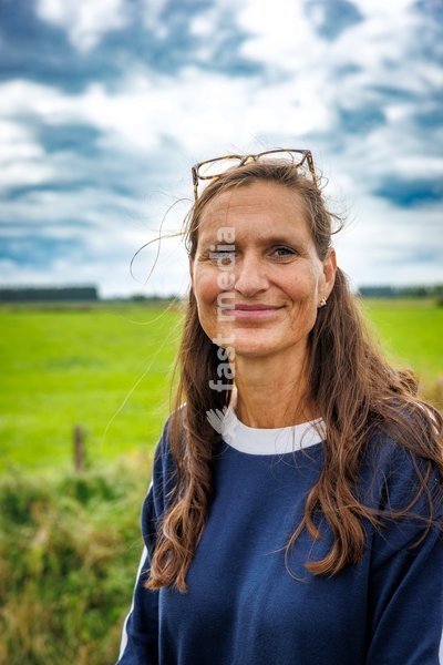 Elia's Valerie Dalozea pictured during a press visit as operator Elia started the first phase of work on the Ventilus project, Monday 14 September 2026 in Zuienkerke. Ventilus is the new high-voltage power line of Elia in West Flanders, to transport the electricity generated by the new offshore…