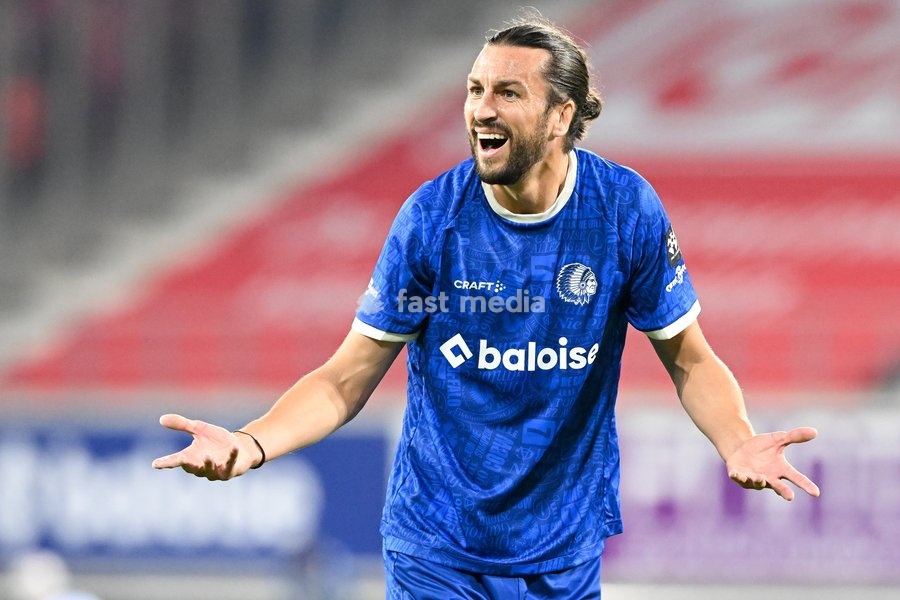 Gent's Christian Burgess looks dejected during a soccer match between KAA Gent and Standard de Liege, Friday 18 September 2026 in Gent, on day 7 of the 2026-2027 'Jupiler Pro League' first division of the Belgian championship