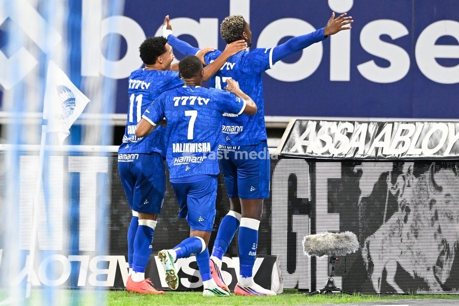 Gent's Josue Vergara celebrates after scoring during a soccer match between KAA Gent and Standard de Liege, Friday 18 September 2026 in Gent, on day 7 of the 2026-2027 'Jupiler Pro League' first division of the Belgian championship
