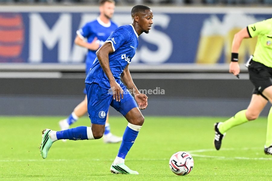 Gent's Michel-Ange Sumai Balikwisha pictured in action during a soccer match between KAA Gent and Standard de Liege, Friday 18 September 2026 in Gent, on day 7 of the 2026-2027 'Jupiler Pro League' first division of the Belgian championship