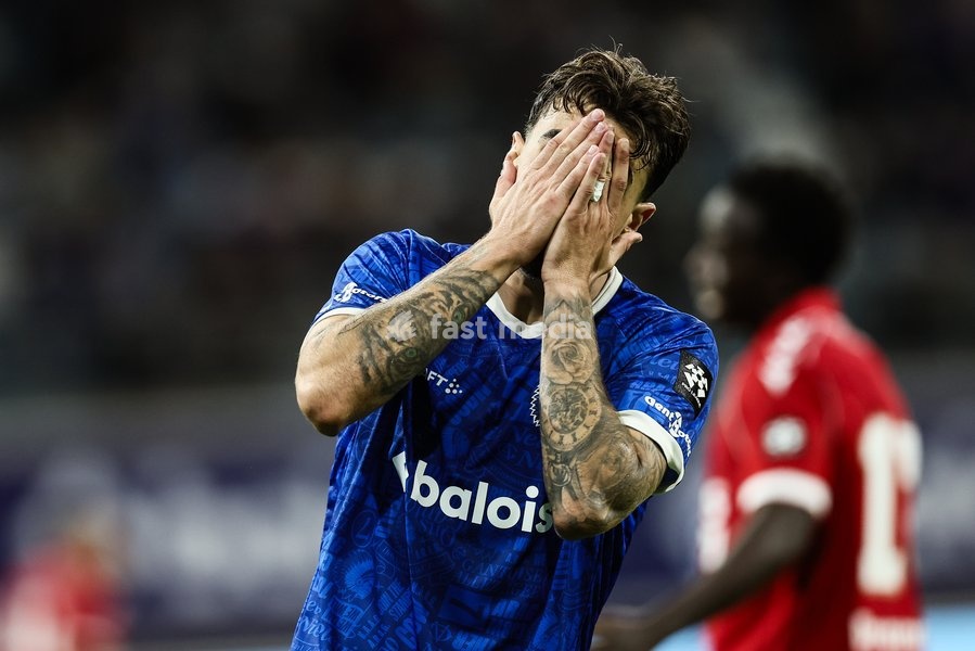 Gent's Tiago Araujo reacts during a soccer match between KAA Gent and Standard de Liege, Friday 18 September 2026 in Gent, on day 7 of the 2026-2027 'Jupiler Pro League' first division of the Belgian championship