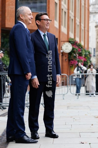 18/09/2026. Manchester, United Kingdom. Prime Minister Andy Burnham hosts Taoiseach Micheál Martin at Number 10 North