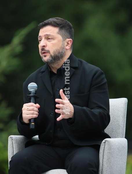 President of Ukraine Volodymyr Zelenskyy attends a news conference during the Carpathian 8 Summit in Ivano-Frankivsk region, Ukraine, September 18, 2026. On this day, President of Ukraine Volodymyr Zelenskyy announced the launch of a new format - the Carpathian Eight (C8) - comprising Austria, the…