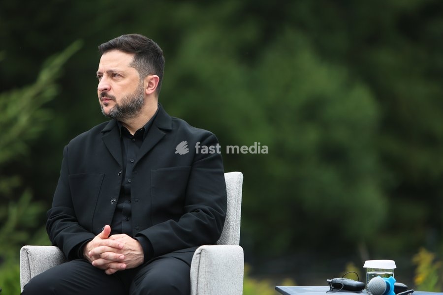 President of Ukraine Volodymyr Zelenskyy attends a news conference during the Carpathian 8 Summit in Ivano-Frankivsk region, Ukraine, September 18, 2026. On this day, President of Ukraine Volodymyr Zelenskyy announced the launch of a new format - the Carpathian Eight (C8) - comprising Austria, the…