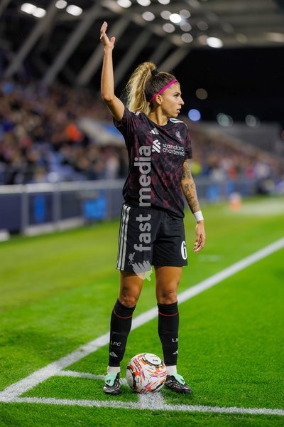 Natalia Ramos of Liverpool FC Women during the Women's Super League match between Manchester City Women and Liverpool FC Women at the Joie Stadium in Manchester, England on September 18, 2026