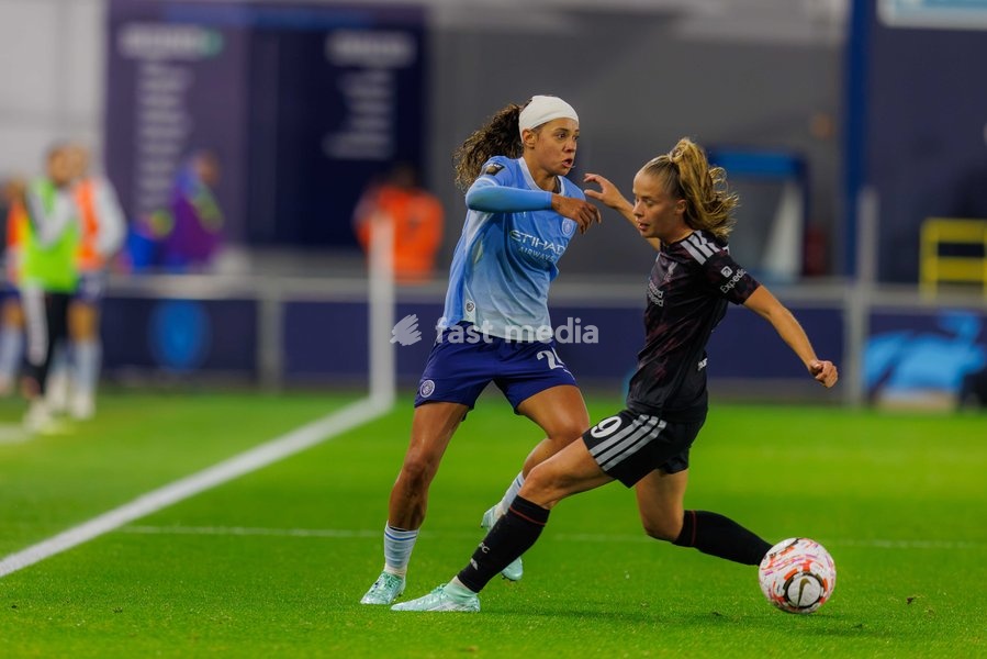 Iman Beney of Manchester City Women during the Women's Super League match between Manchester City Women and Liverpool FC Women at the Joie Stadium in Manchester, England on September 18, 2026