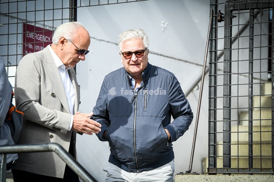 Prince Laurent of Belgium and Organiser Frans-Joseph Joosten pictured at the iLumen European Solar Challenge (iESC), the largest solar race in Europe, Saturday 19 September 2026, at the Circuit Zolder, in Heusden-Zolder. Some 20 university teams that have designed and built their own cars are…