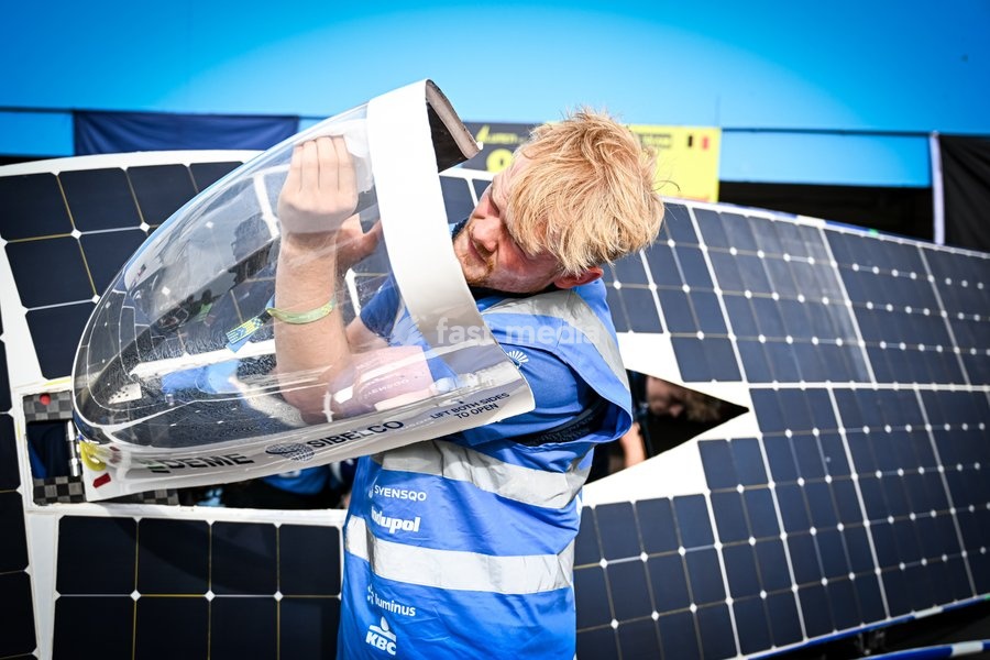 The Innoptus Solar Team pictured at the iLumen European Solar Challenge (iESC), the largest solar race in Europe, Saturday 19 September 2026, at the Circuit Zolder, in Heusden-Zolder. Some 20 university teams that have designed and built their own cars are participating in the 24-hour race