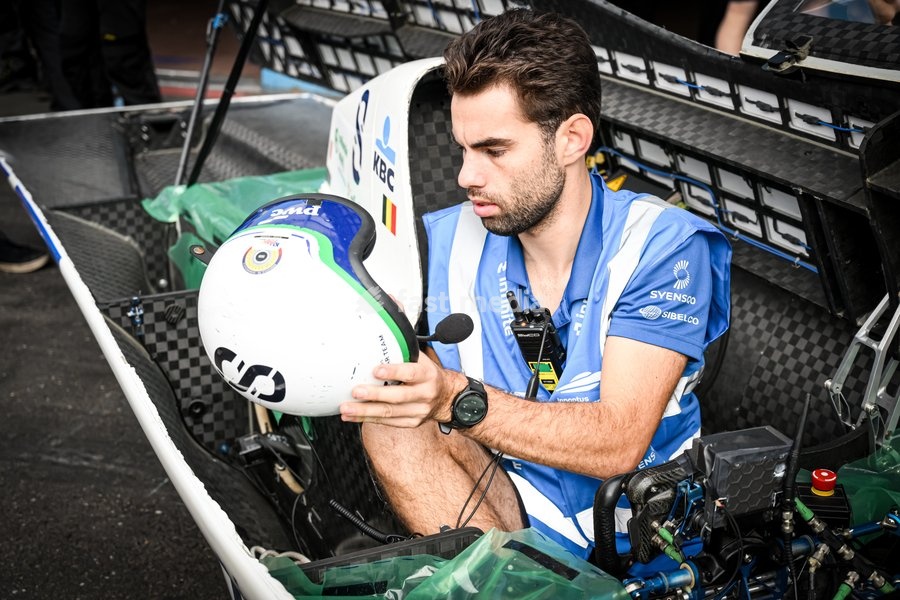 The Innoptus Solar Team pictured at the iLumen European Solar Challenge (iESC), the largest solar race in Europe, Saturday 19 September 2026, at the Circuit Zolder, in Heusden-Zolder. Some 20 university teams that have designed and built their own cars are participating in the 24-hour race