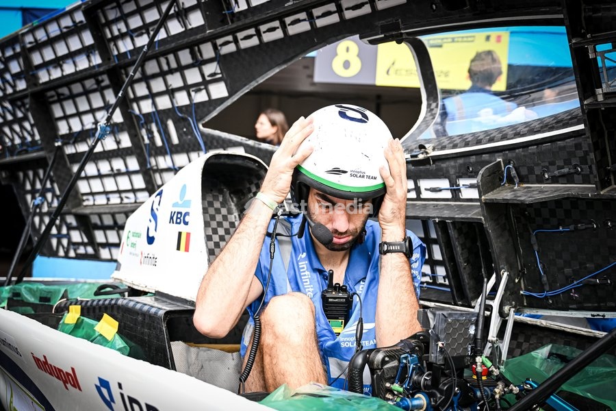 The Innoptus Solar Team pictured at the iLumen European Solar Challenge (iESC), the largest solar race in Europe, Saturday 19 September 2026, at the Circuit Zolder, in Heusden-Zolder. Some 20 university teams that have designed and built their own cars are participating in the 24-hour race