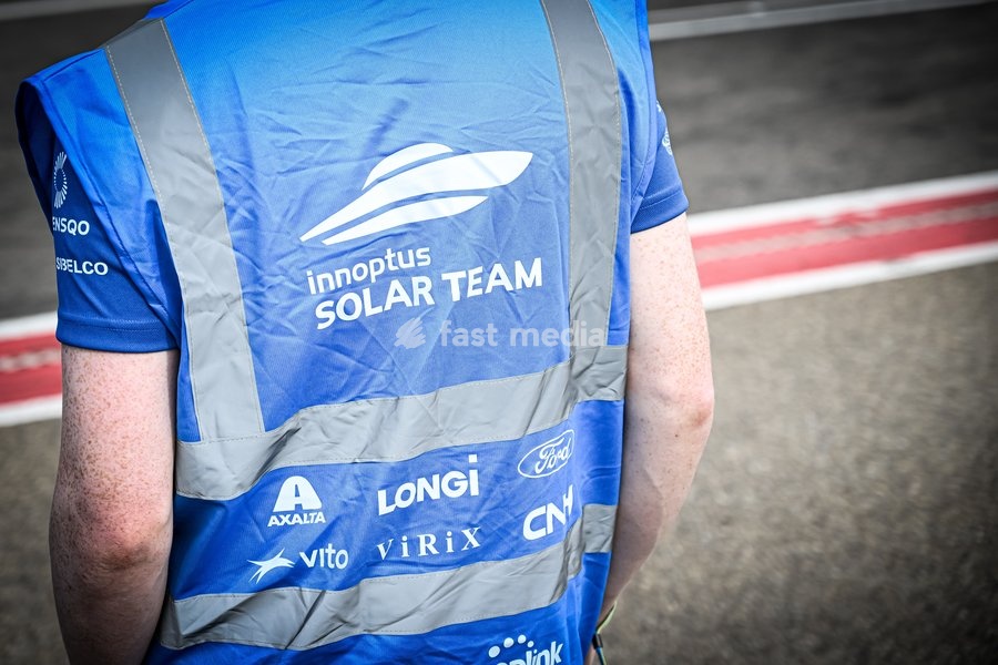 The Innoptus Solar Team pictured at the iLumen European Solar Challenge (iESC), the largest solar race in Europe, Saturday 19 September 2026, at the Circuit Zolder, in Heusden-Zolder. Some 20 university teams that have designed and built their own cars are participating in the 24-hour race