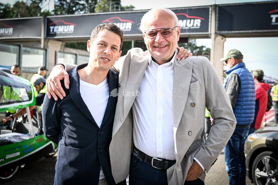 Organisor Ismael Ben-Al-Lal and Organisor Frans-Joseph Joosten pictured at the iLumen European Solar Challenge (iESC), the largest solar race in Europe, Saturday 19 September 2026, at the Circuit Zolder, in Heusden-Zolder. Some 20 university teams that have designed and built their own cars are…