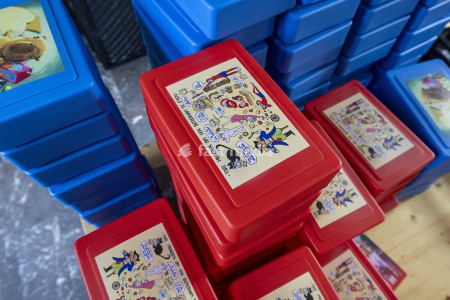 Illustration of a lunchbox pictured during a symbolic initiative by the Queen Paola Foundation to create the longest lunch table, an attempt to break the Belgian record for the longest lunch table, on Saturday 19 September 2026 at the Botanic Garden, in Meise
