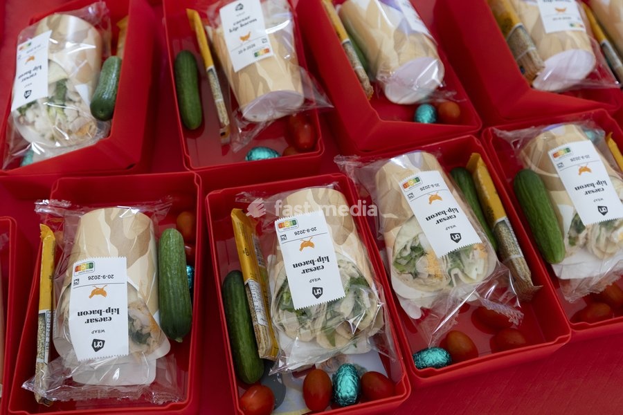 Illustration of a lunchbox pictured during a symbolic initiative by the Queen Paola Foundation to create the longest lunch table, an attempt to break the Belgian record for the longest lunch table, on Saturday 19 September 2026 at the Botanic Garden, in Meise