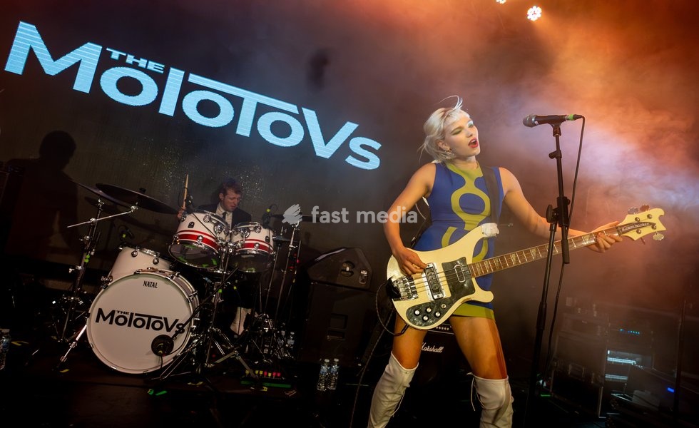 ISSEY CARTLIDGE of the band The Molotovs performing at The Arts Club in Liverpool, UK