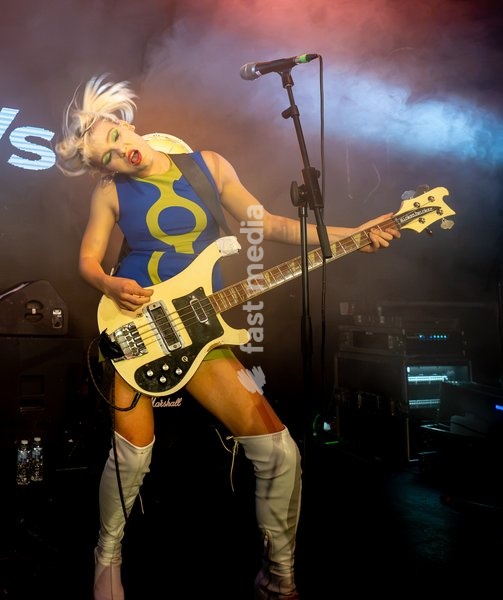 ISSEY CARTLIDGE of the band The Molotovs performing at The Arts Club in Liverpool, UK