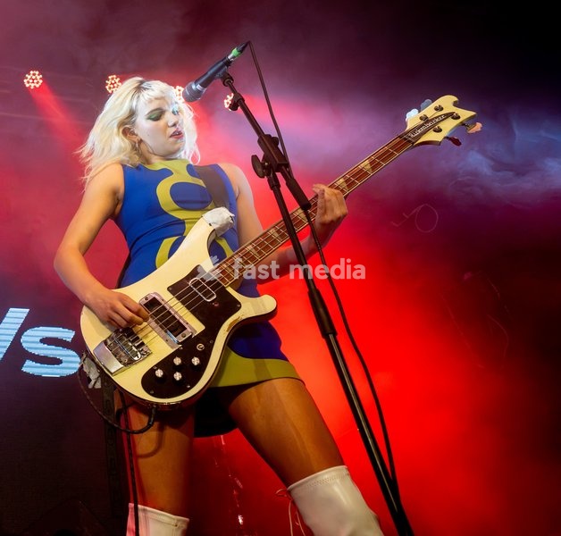 ISSEY CARTLIDGE of the band The Molotovs performing at The Arts Club in Liverpool, UK