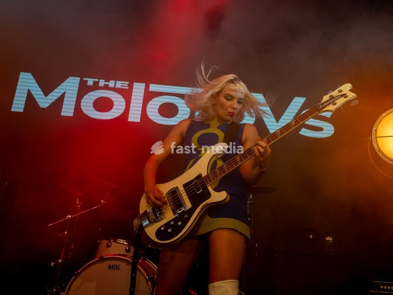 ISSEY CARTLIDGE of the band The Molotovs performing at The Arts Club in Liverpool, UK