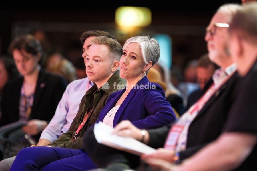 Daisy Cooper, Deputy Leader Of The Liberal Democrats And Mp For St Albans sits in the front row at the Liberal Democrat Autumn Conference 2026 on Saturday 19 September 2026 at Brighton Centre, Brighton