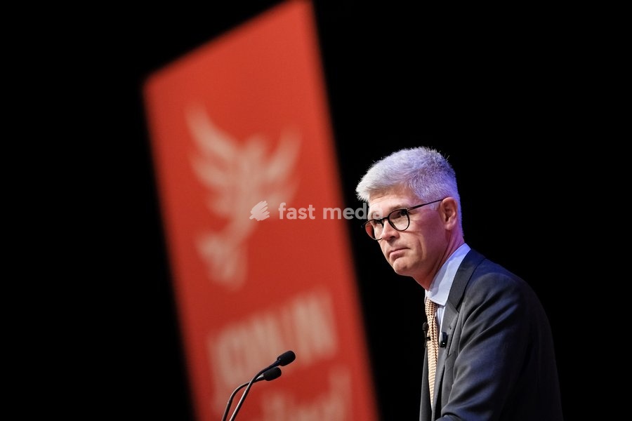 Al Pinkerton, Europe Spokeperson addresses the Liberal Democrat Autumn Conference 2026 on Saturday 19 September 2026 at Brighton Centre, Brighton
