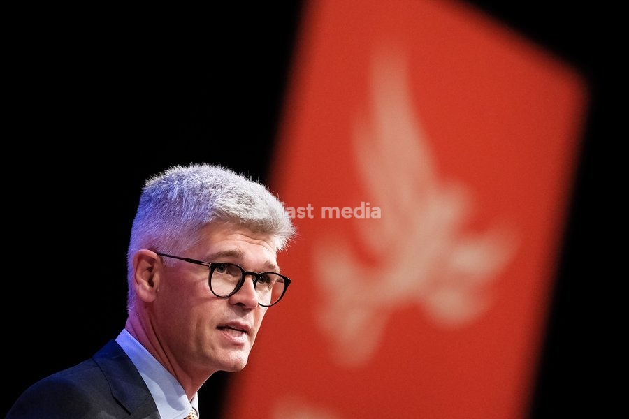 Al Pinkerton, Europe Spokeperson addresses the Liberal Democrat Autumn Conference 2026 on Saturday 19 September 2026 at Brighton Centre, Brighton