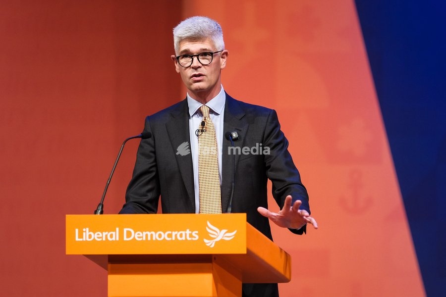 Al Pinkerton, Europe Spokeperson addresses the Liberal Democrat Autumn Conference 2026 on Saturday 19 September 2026 at Brighton Centre, Brighton