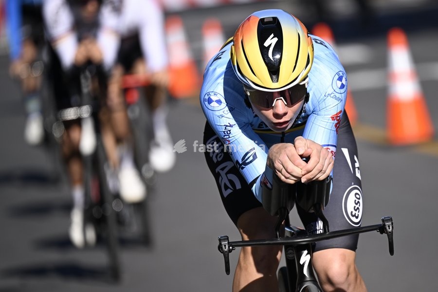 Belgian Lotte Kopecky pictured during a training before the cycling World Championship, in Montreal, Canada, Saturday 19 September 2026. The UCI road world championships are taking place from 20 to 27 September, in Montreal, Canada