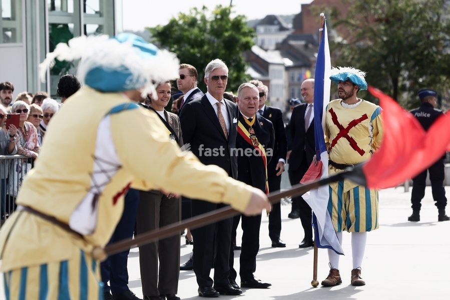 King Philippe - Filip of Belgium pictured during the 'Fêtes de Wallonie' (Wallonia feasts) celebrations, on Saturday 19 September 2026 in Namur
