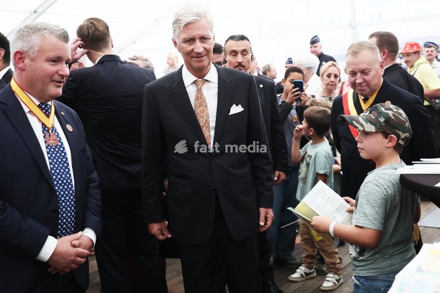 King Philippe - Filip of Belgium pictured during the 'Fêtes de Wallonie' (Wallonia feasts) celebrations, on Saturday 19 September 2026 in Namur
