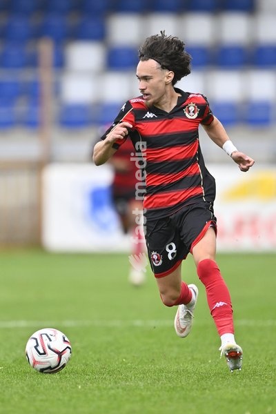 Seraing's Wassim Bahri pictured during a soccer match between Jong Genk (U21) and RFC Seraing, Saturday 19 September 2026 in Genk, on day 6 of the 2026-2027 'Challenger Pro League' 1B second division of the Belgian championship