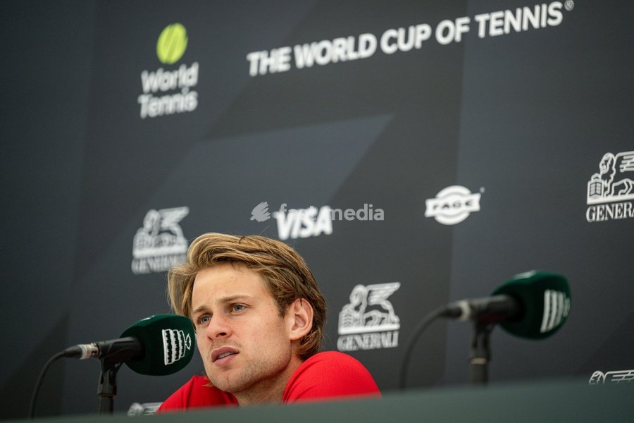 TENNIS DAVIS CUP BELGIUM VS AUSTRIA GAME 4