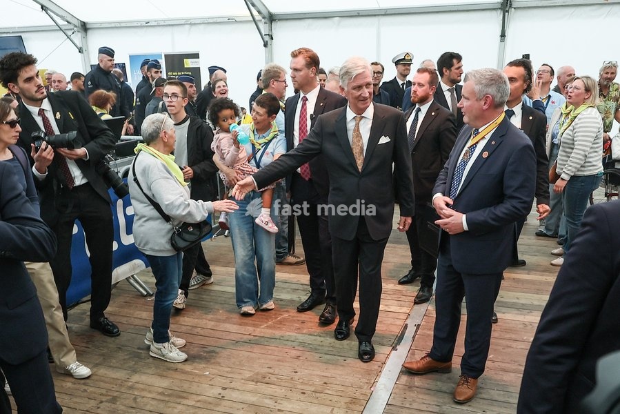 King Philippe - Filip of Belgium pictured during the 'Fêtes de Wallonie' (Wallonia feasts) celebrations, on Saturday 19 September 2026 in Namur