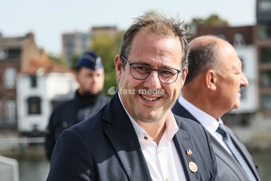 Vice-prime Minister and minister of Economy and Work David Clarinval pictured during the 'Fêtes de Wallonie' (Wallonia feasts) celebrations, on Saturday 19 September 2026 in Namur