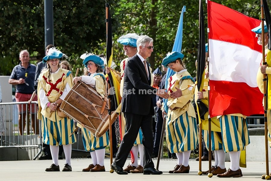 King Philippe - Filip of Belgium pictured during the 'Fêtes de Wallonie' (Wallonia feasts) celebrations, on Saturday 19 September 2026 in Namur