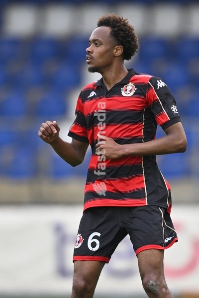 Seraing's Emmanuel Mutela Da Costa pictured during a soccer match between Jong Genk (U21) and RFC Seraing, Saturday 19 September 2026 in Genk, on day 6 of the 2026-2027 'Challenger Pro League' 1B second division of the Belgian championship