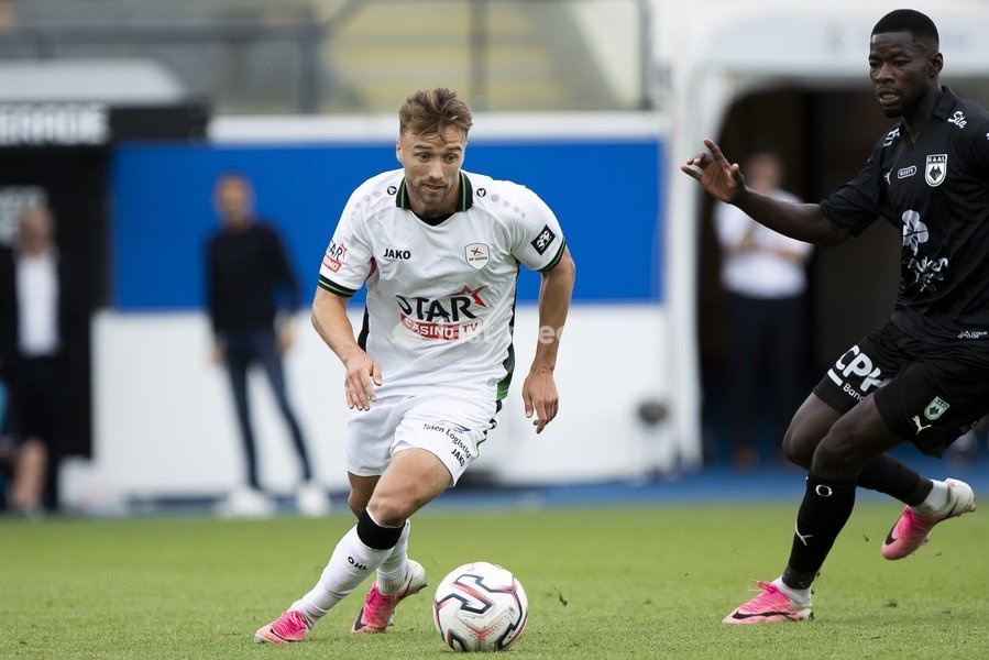 OHL's Wouter George pictured during a soccer match between Oud-Heverlee Leuven and RAAL La Louviere, Saturday 19 September 2026 in Leuven, on day 7 of the 2026-2027 'Jupiler Pro League' first division of the Belgian championship