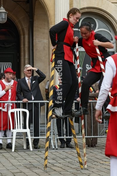 King Philippe - Filip of Belgium pictured during the 'Fêtes de Wallonie' (Wallonia feasts) celebrations, on Saturday 19 September 2026 in Namur