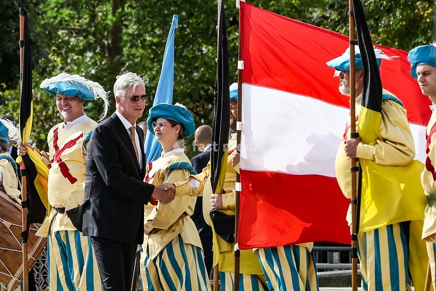 King Philippe - Filip of Belgium pictured during the 'Fêtes de Wallonie' (Wallonia feasts) celebrations, on Saturday 19 September 2026 in Namur