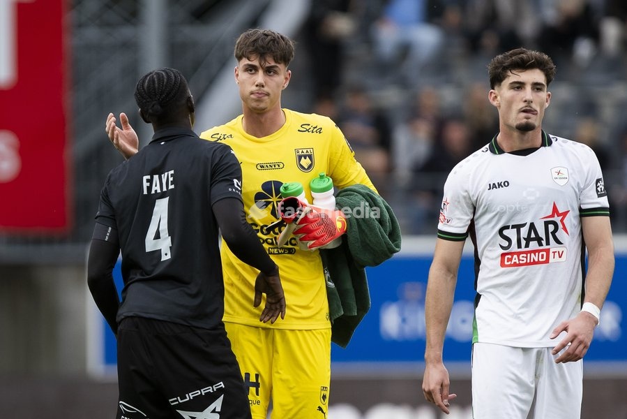 RAAL's goalkeeper Marcos Hernan Peano after a soccer match between Oud-Heverlee Leuven and RAAL La Louviere, Saturday 19 September 2026 in Leuven, on day 7 of the 2026-2027 'Jupiler Pro League' first division of the Belgian championship