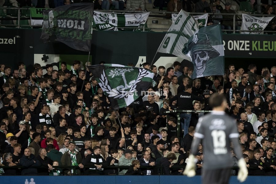 Lommel supporters during a soccer match between Lommel SK and KV Mechelen, Saturday 19 September 2026 in Lommel, on day 7 of the 2026-2027 'Jupiler Pro League' first division of the Belgian championship