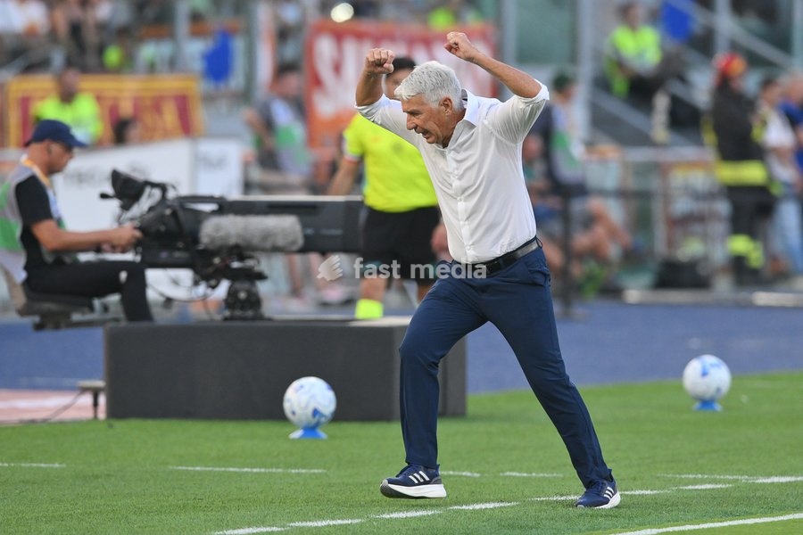 Gian Piero Gasperini head coach of Roma during the match of Serie A Enilive Football Match between Roma vs Inter at the Olimpico Stadium on 19 September 2026 in Rome, Lazio, Italy. Roma vs Inter 2-2