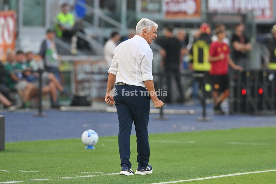 Gian Piero Gasperini head coach of Roma during the match of Serie A Enilive Football Match between Roma vs Inter at the Olimpico Stadium on 19 September 2026 in Rome, Lazio, Italy. Roma vs Inter 2-2