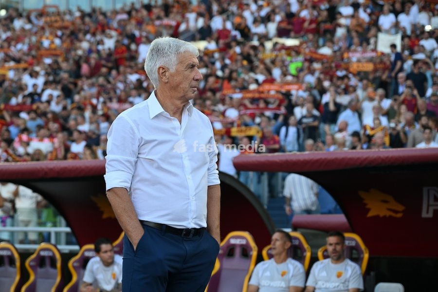 Gian Piero Gasperini head coach of Roma during the match of Serie A Enilive Football Match between Roma vs Inter at the Olimpico Stadium on 19 September 2026 in Rome, Lazio, Italy. Roma vs Inter 2-2