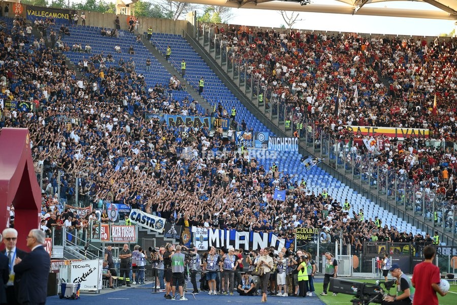 Inter's fans during the match of Serie A Enilive Football Match between Roma vs Inter at the Olimpico Stadium on 19 September 2026 in Rome, Lazio, Italy. Roma vs Inter 2-2